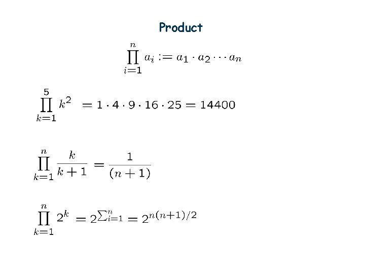Product 