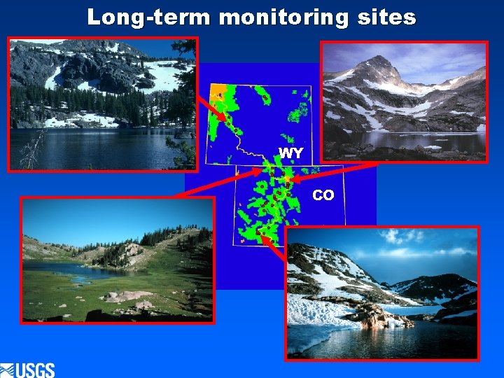 Long-term monitoring sites WY CO 