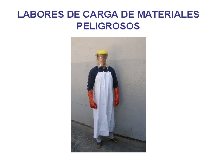 LABORES DE CARGA DE MATERIALES PELIGROSOS 