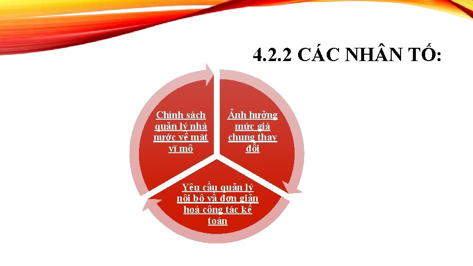 4. 2. 2 CÁC NH N TỐ: Chính sách quản lý nhà nước về