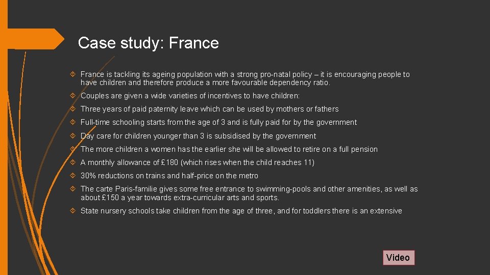 Case study: France is tackling its ageing population with a strong pro-natal policy –