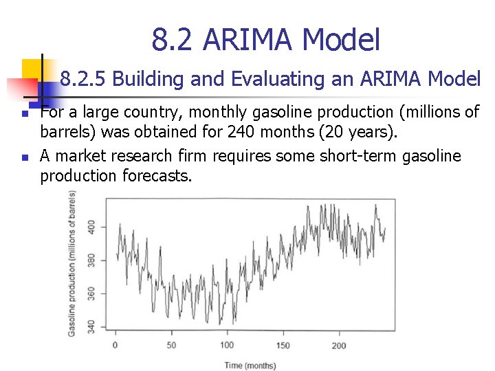 8. 2 ARIMA Model 8. 2. 5 Building and Evaluating an ARIMA Model n