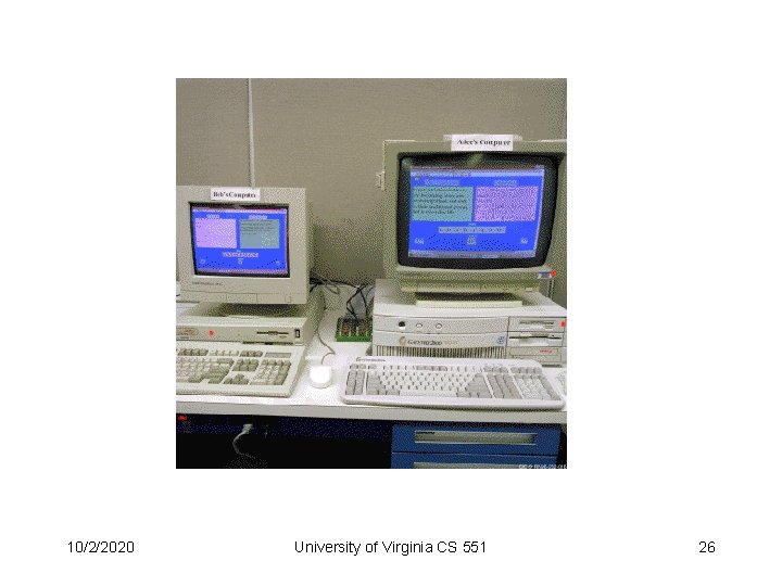 10/2/2020 University of Virginia CS 551 26 