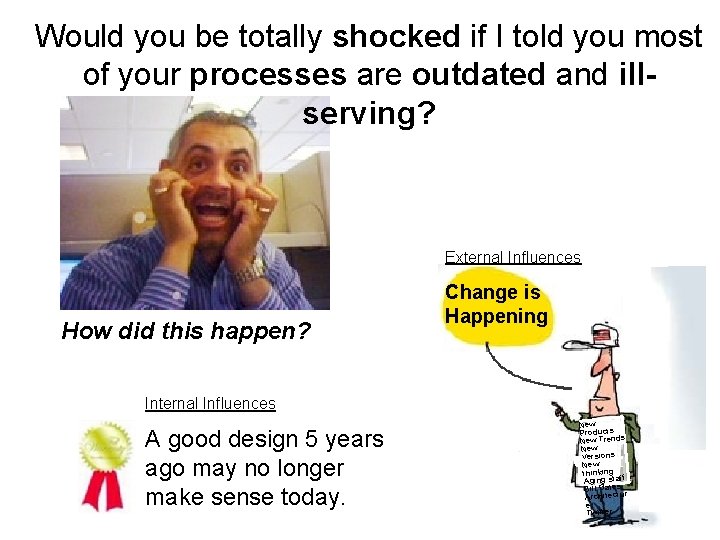 Would you be totally shocked if I told you most of your processes are
