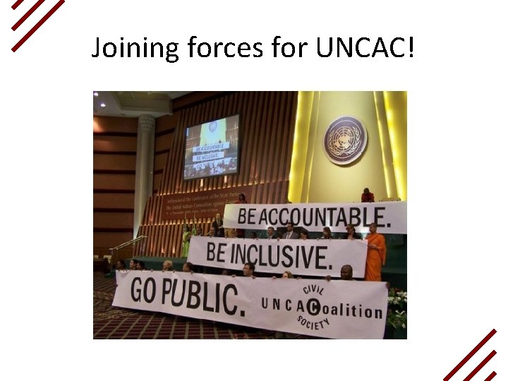 Joining forces for UNCAC! 