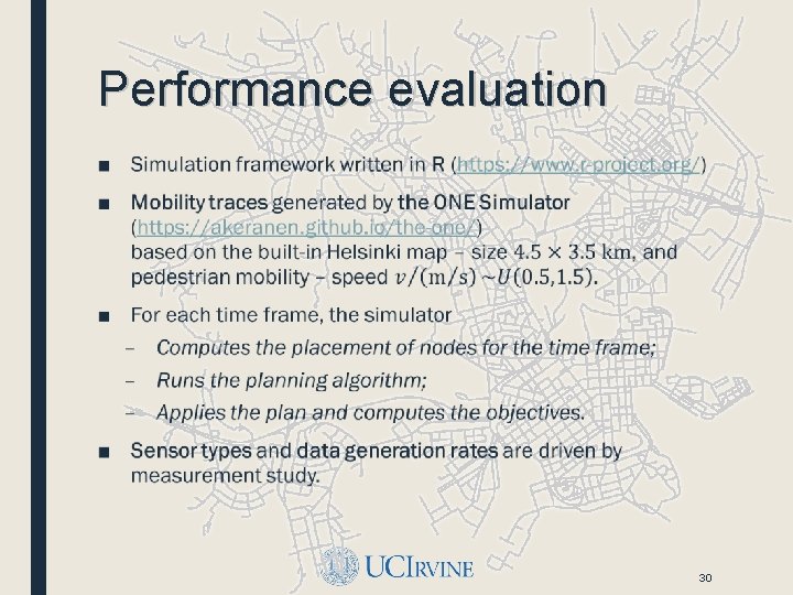 Performance evaluation ■ 30 