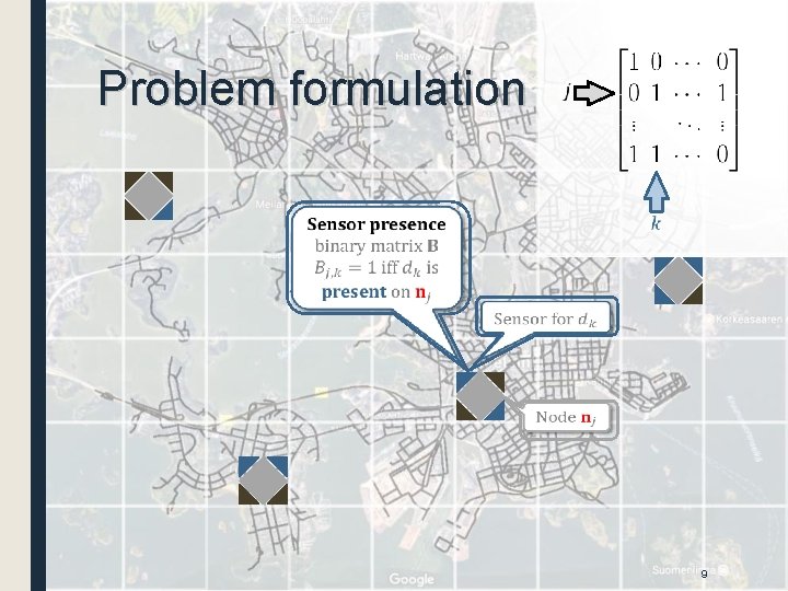 Problem formulation 9 