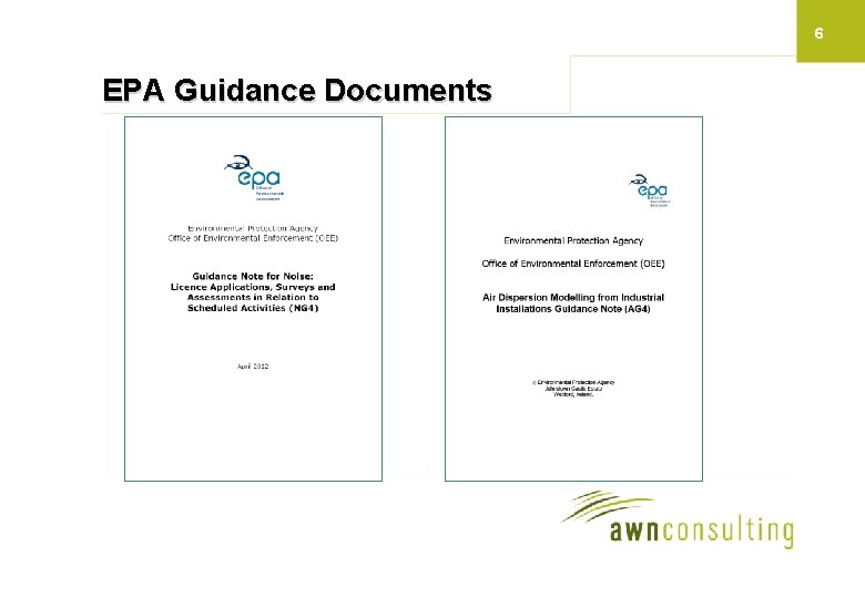 6 EPA Guidance Documents 