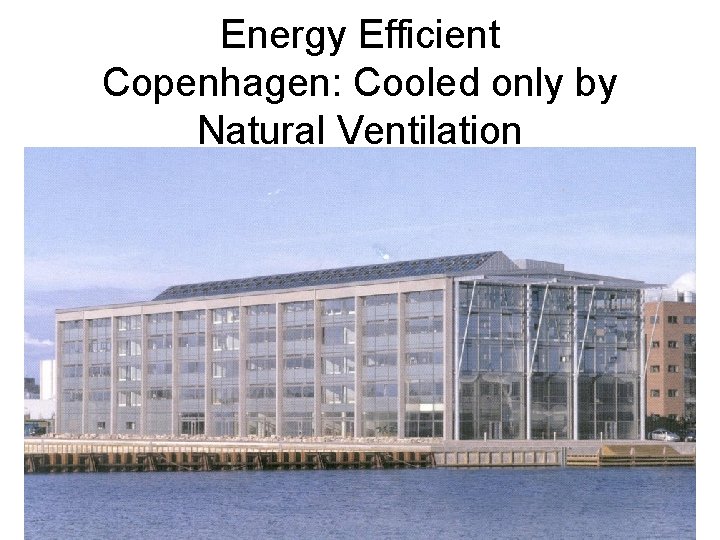 Energy Efficient Copenhagen: Cooled only by Natural Ventilation 