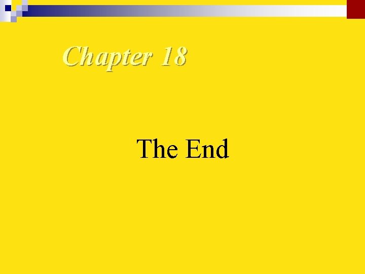 Chapter 18 The End 