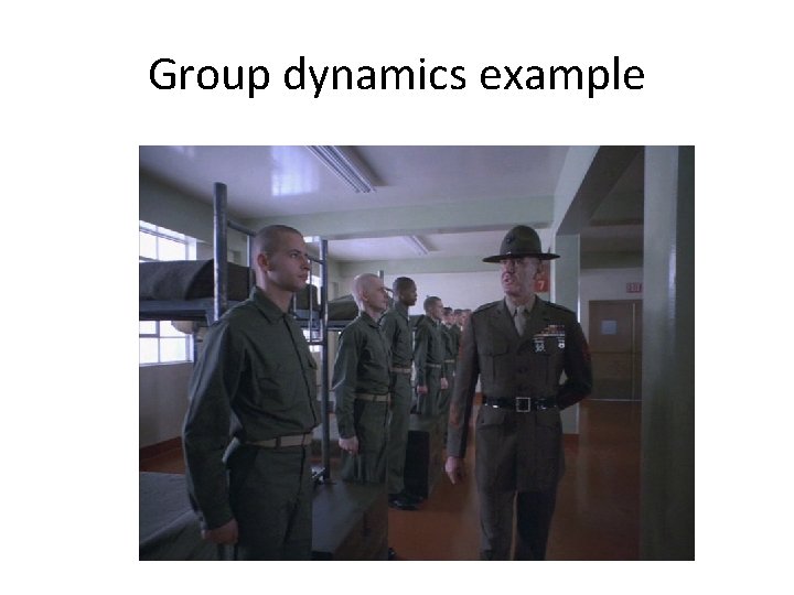 Group dynamics example 