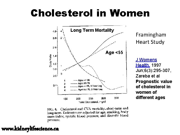 Cholesterol in Women Long Term Mortality Framingham Heart Study Age <55 J Womens Health.