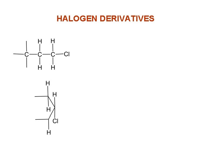 HALOGEN DERIVATIVES 