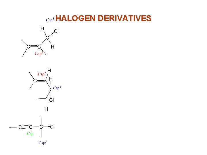 HALOGEN DERIVATIVES 