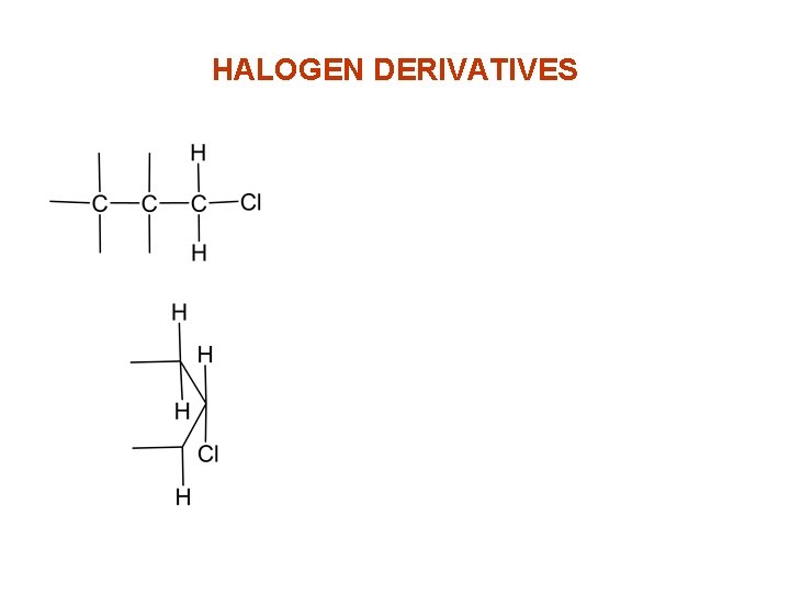 HALOGEN DERIVATIVES 