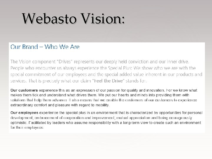 Webasto Vision: 
