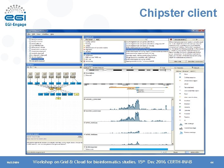 Chipster client 10/2/2020 Workshop on Grid & Cloud for bioinformatics studies, 15 th Dec