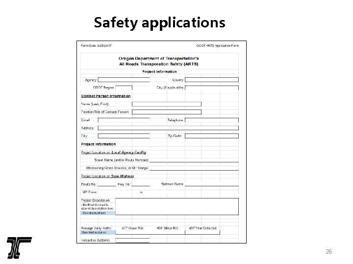 Safety applications 26 