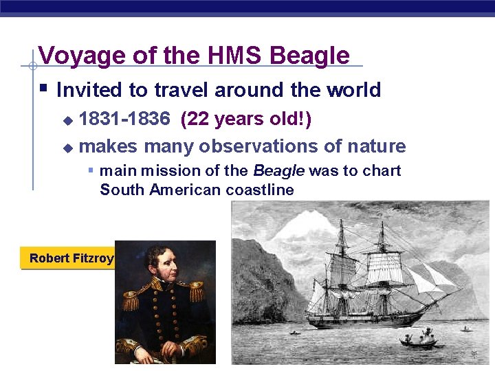 Voyage of the HMS Beagle § Invited to travel around the world 1831 -1836