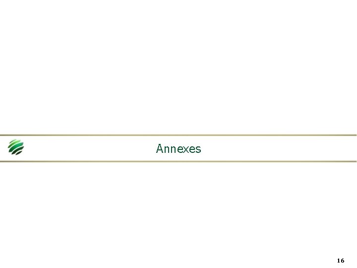 Annexes 16 