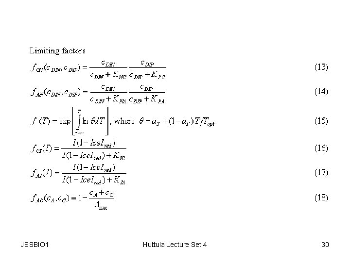 JSSBIO 1 Huttula Lecture Set 4 30 