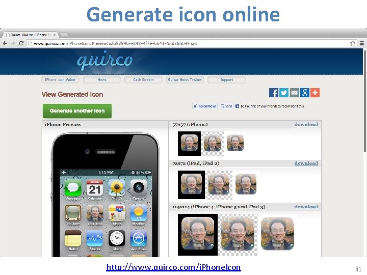 Generate icon online http: //www. quirco. com/i. Phone. Icon 41 
