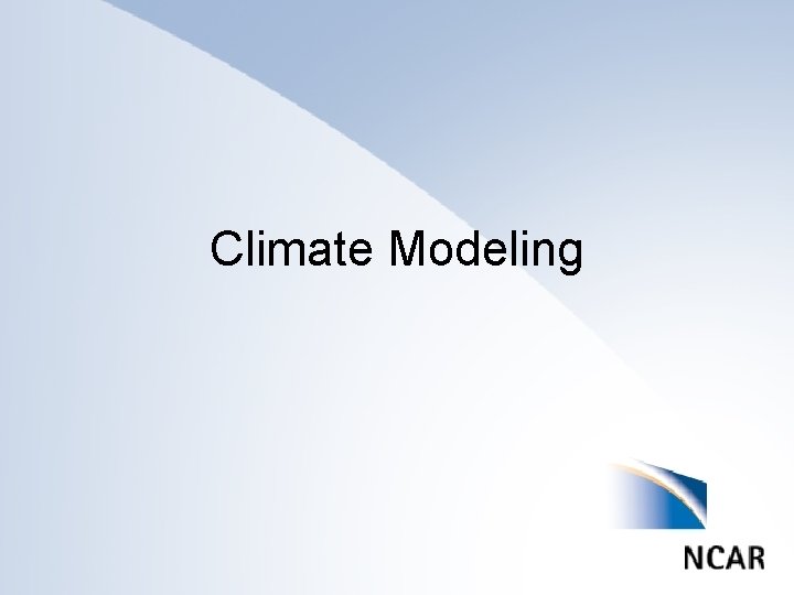 Climate Modeling 