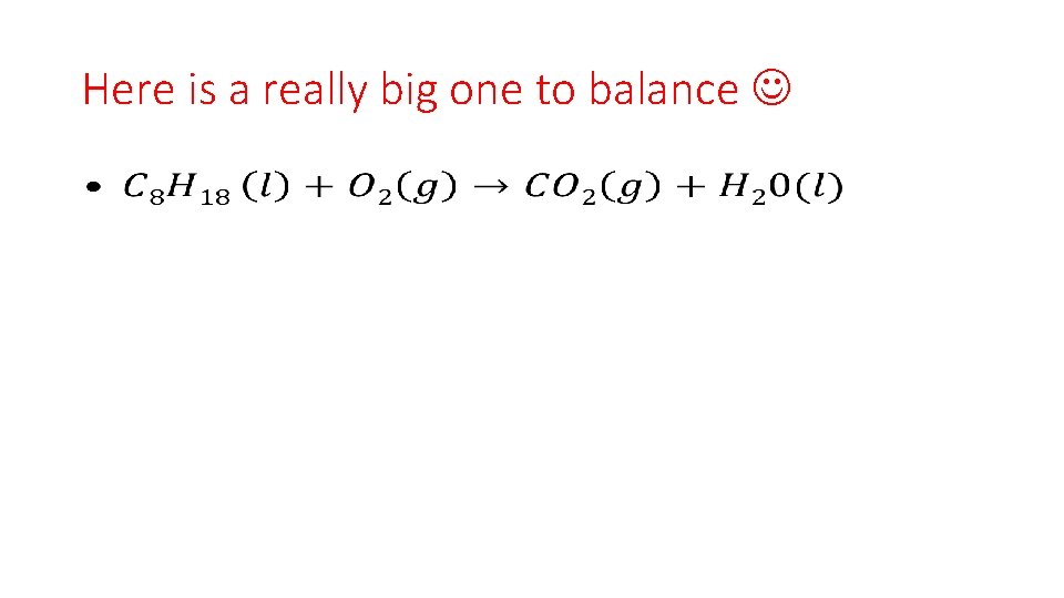 Here is a really big one to balance • 