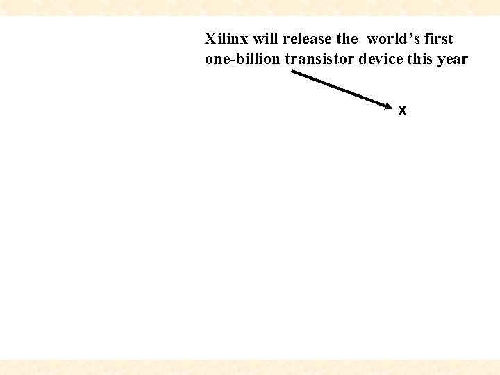 Xilinx will release the world’s first one-billion transistor device this year x 