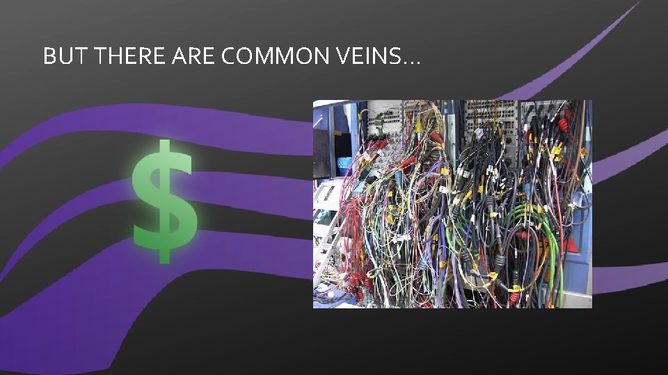 BUT THERE ARE COMMON VEINS… 