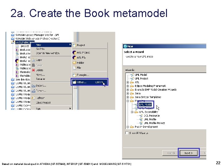 2 a. Create the Book metamodel Based on material developed in ATHENA (IST-507849), INTEROP