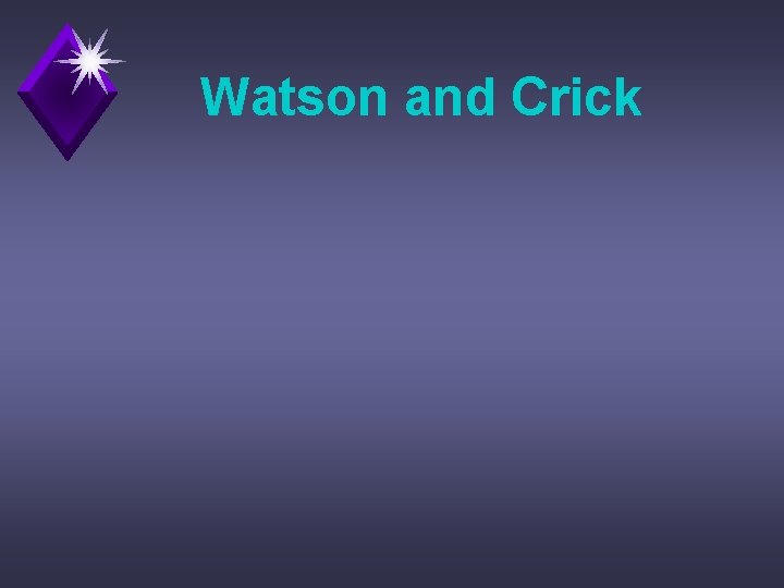 Watson and Crick 