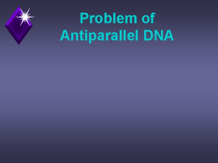 Problem of Antiparallel DNA 