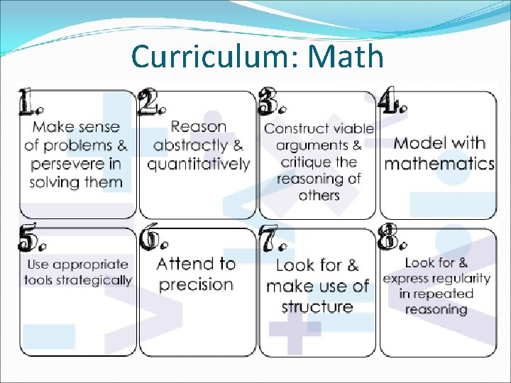Curriculum: Math 