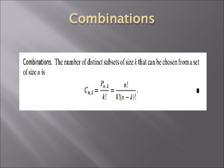 Combinations 