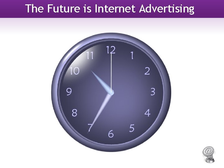 The Future is Internet Advertising 