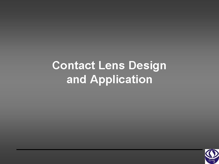 Contact Lens Design and Application 