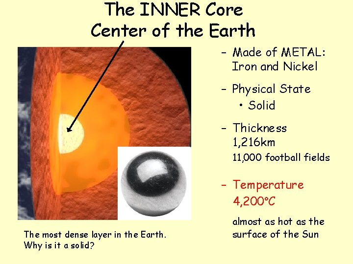 The INNER Core Center of the Earth – Made of METAL: Iron and Nickel