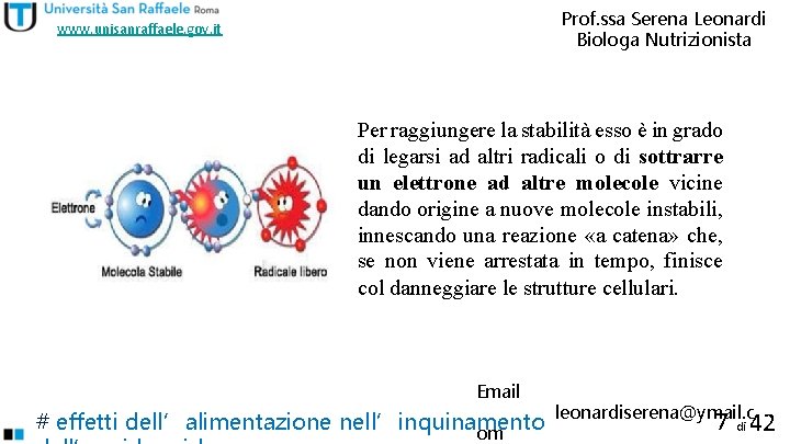 Prof. ssa Serena Leonardi Biologa Nutrizionista www. unisanraffaele. gov. it Per raggiungere la stabilità
