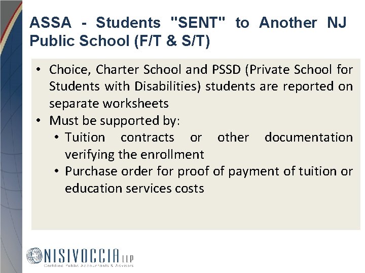 ASSA - Students "SENT" to Another NJ Public School (F/T & S/T) • Choice,