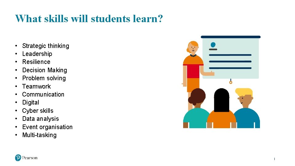 What skills will students learn? • • • Strategic thinking Leadership Resilience Decision Making