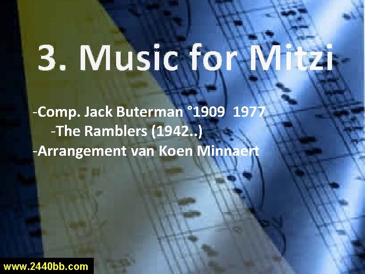 3. Music for Mitzi -Comp. Jack Buterman ° 1909 1977 -The Ramblers (1942. .