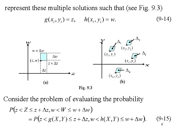 represent these multiple solutions such that (see Fig. 9. 3) (9 -14) (b) (a)