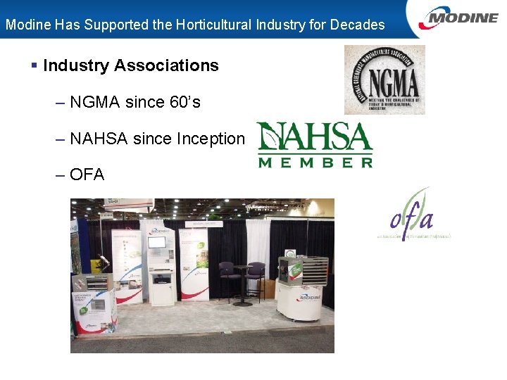 Modine Has Supported the Horticultural Industry for Decades § Industry Associations – NGMA since