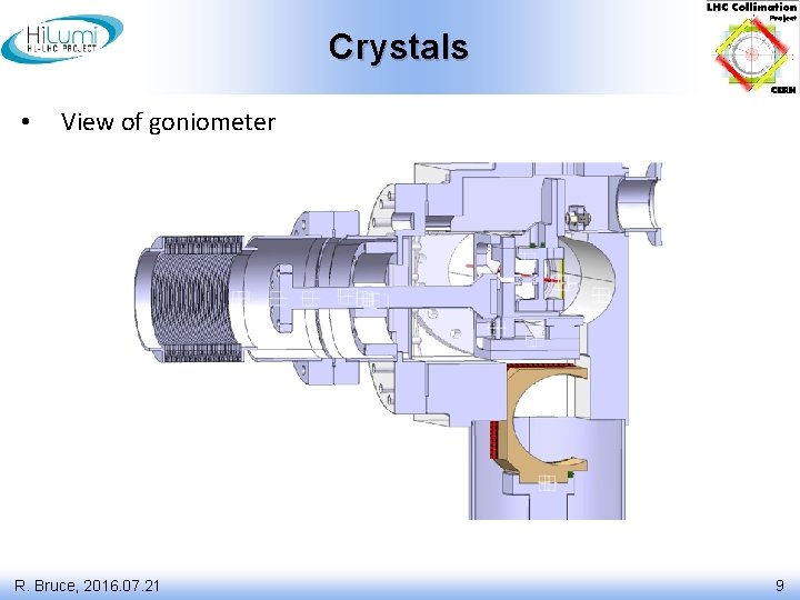 Crystals • View of goniometer R. Bruce, 2016. 07. 21 9 