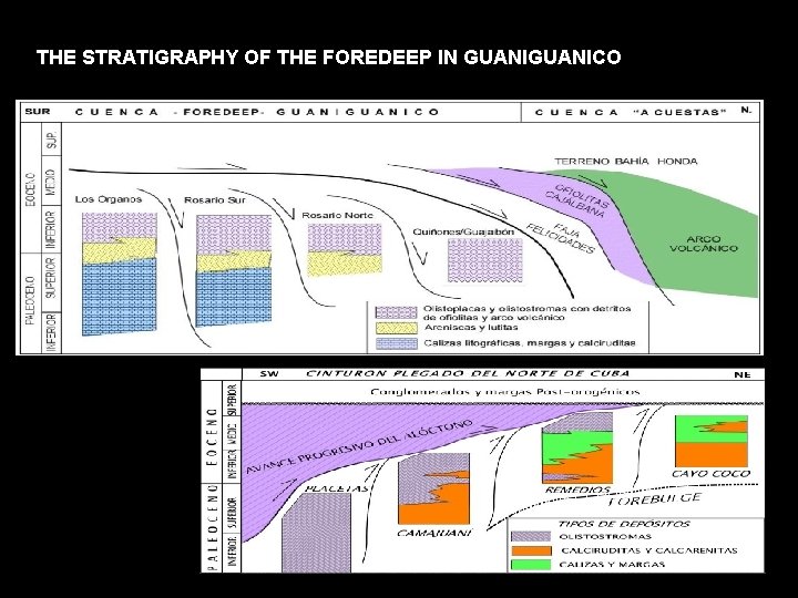 THE STRATIGRAPHY OF THE FOREDEEP IN GUANICO 