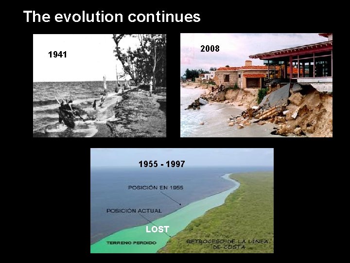 The evolution continues 2008 1941 1955 - 1997 LOST 2009 