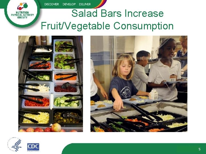 Salad Bars Increase Fruit/Vegetable Consumption 5 