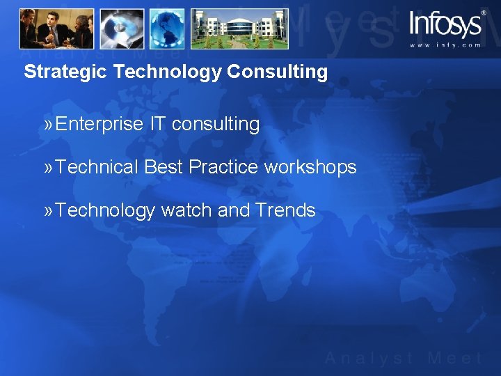 Strategic Technology Consulting » Enterprise IT consulting » Technical Best Practice workshops » Technology