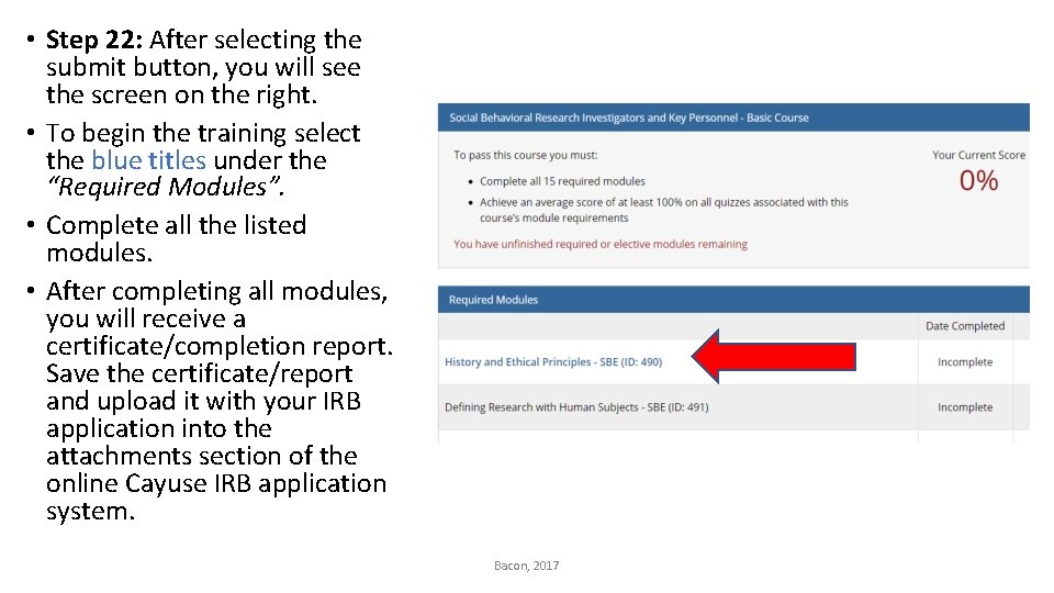  • Step 22: After selecting the submit button, you will see the screen